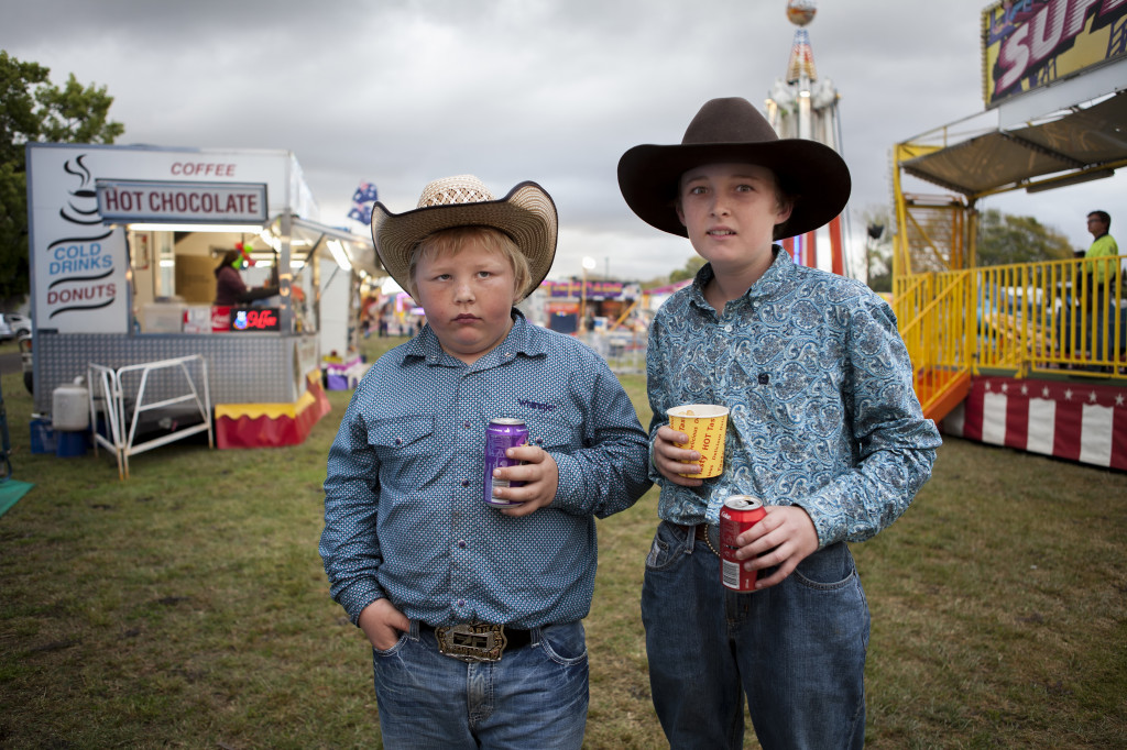 Two boys at a country show.