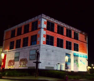 Enlighten 2016, projections at Questacon in Canberra.