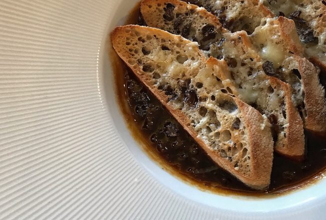 Truffled French onion soup
