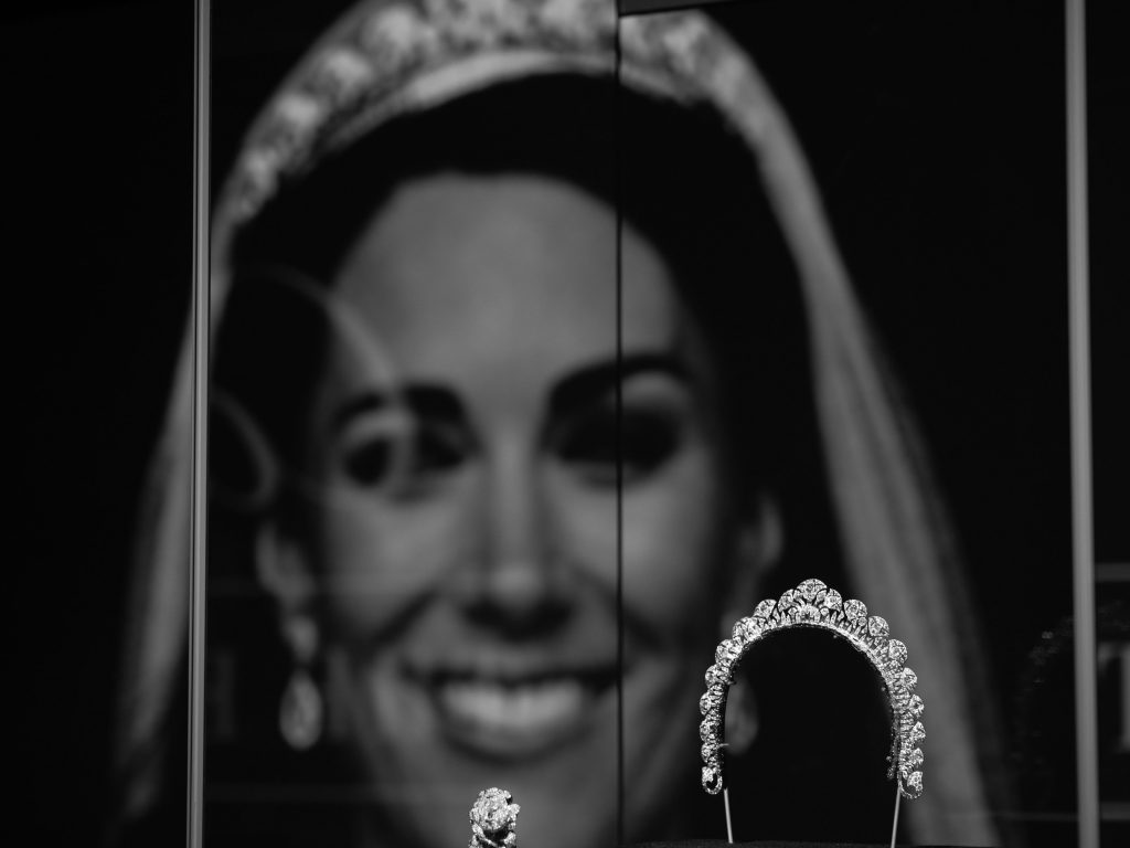 The Halo Tiara worn by Kate Middleton on her wedding day