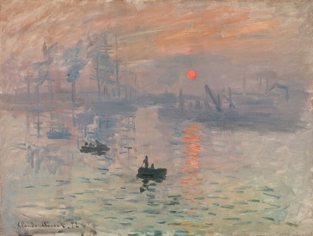 Claude Monet Impression, sunrise [Impression, soleil levant] 1872 Gift of Victorine and Eugène Donop de Monchy 1940 Musée Marmottan Monet, Paris © Christian Baraja SLB